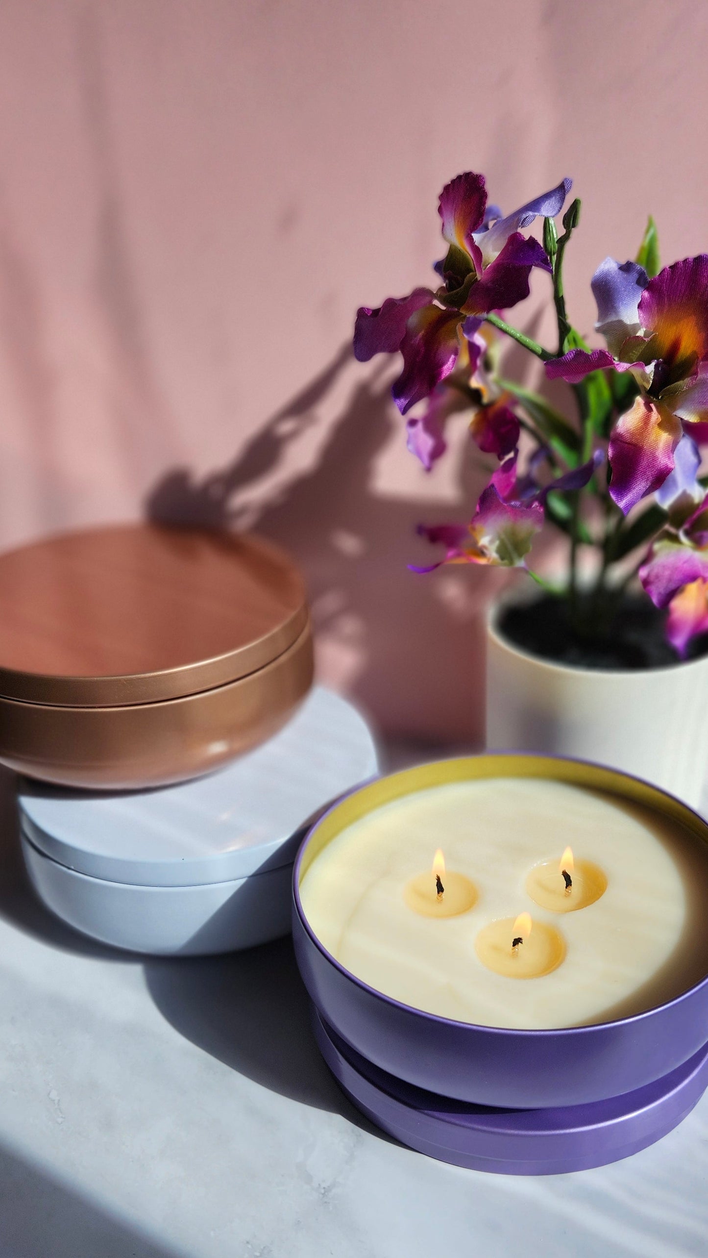 14 oz-3 Wick Tin Candle
